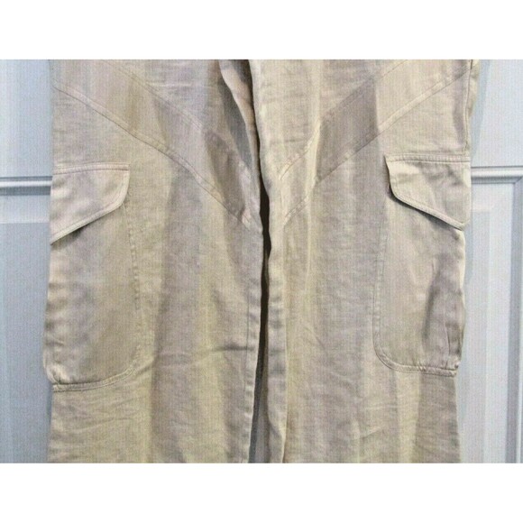 Soleil Rose Collection Pants Linen Silk Blend Couture Womens Size 8 - Picture 3 of 7